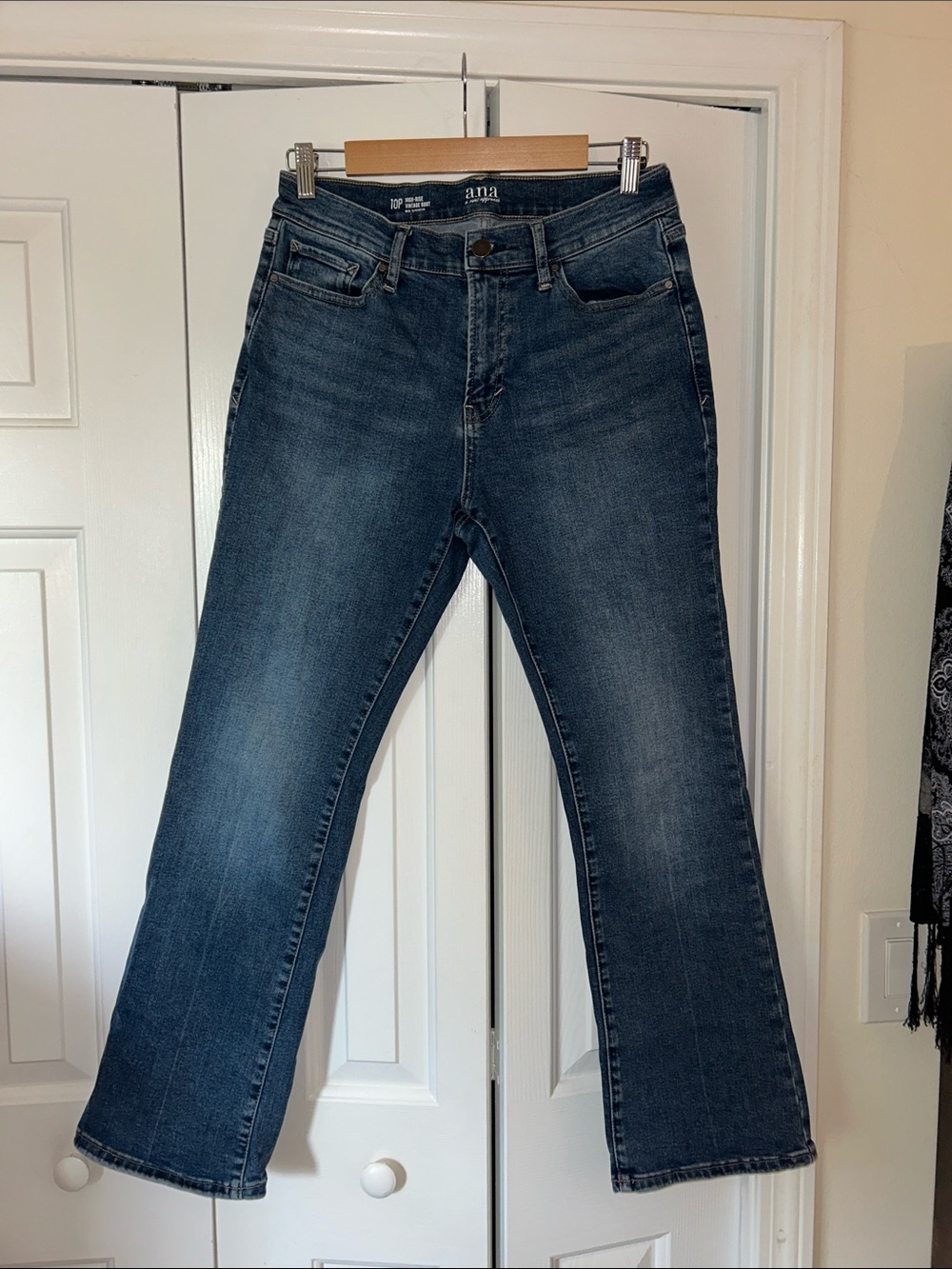 a.n.a Women's Dark Blue Boot Cut Jeans